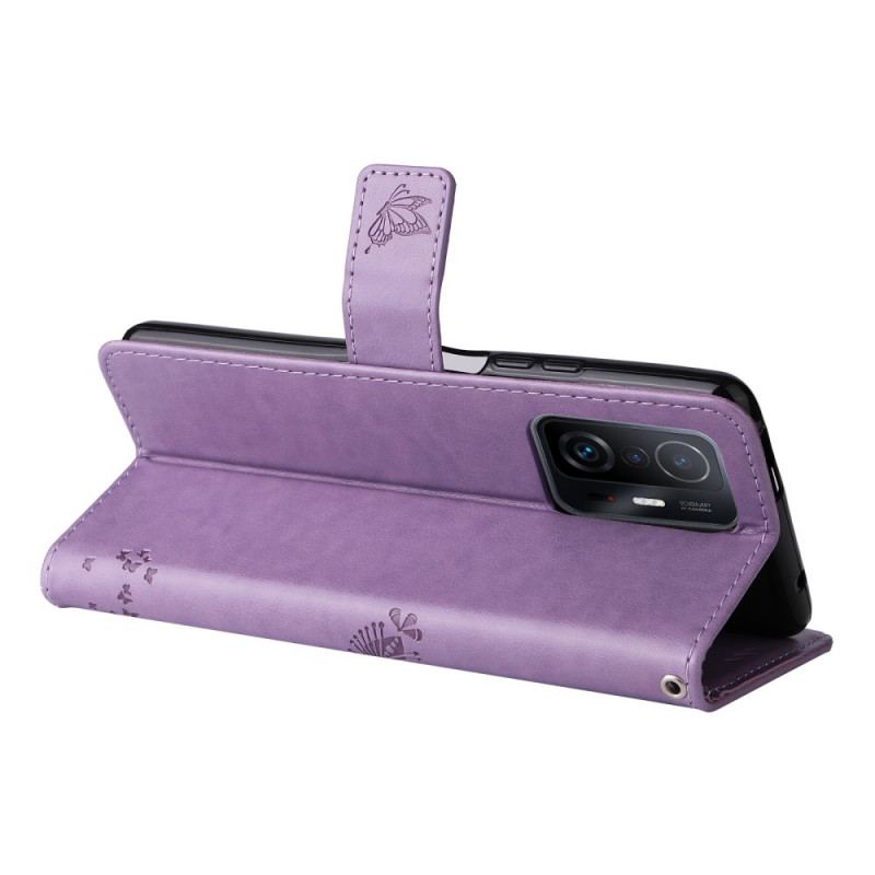 Housse Xiaomi 11T / 11T Pro Arbre et Chat à Lanière