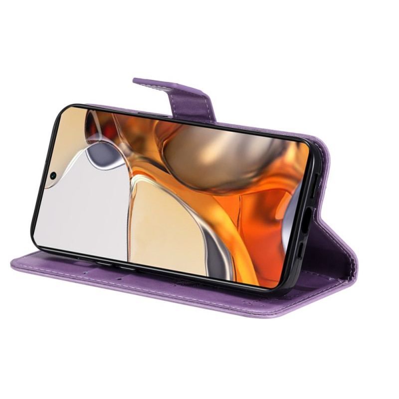 Housse Xiaomi 11T / 11T Pro Arbre et Chat à Lanière