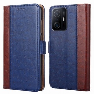 Housse Xiaomi 11T / 11T Pro Bicolore Texture Peau d'Autruche