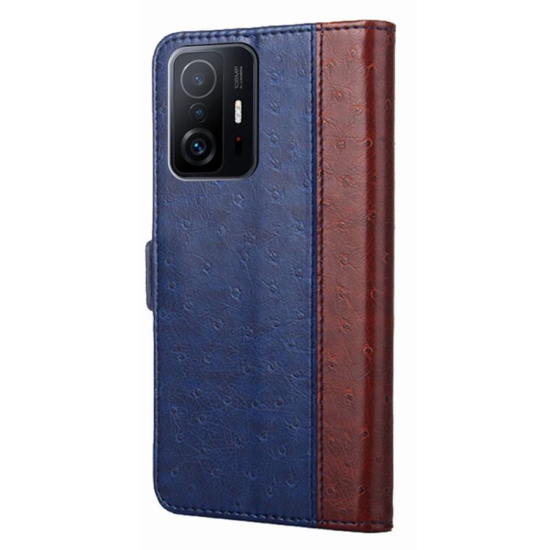 Housse Xiaomi 11T / 11T Pro Bicolore Texture Peau d'Autruche