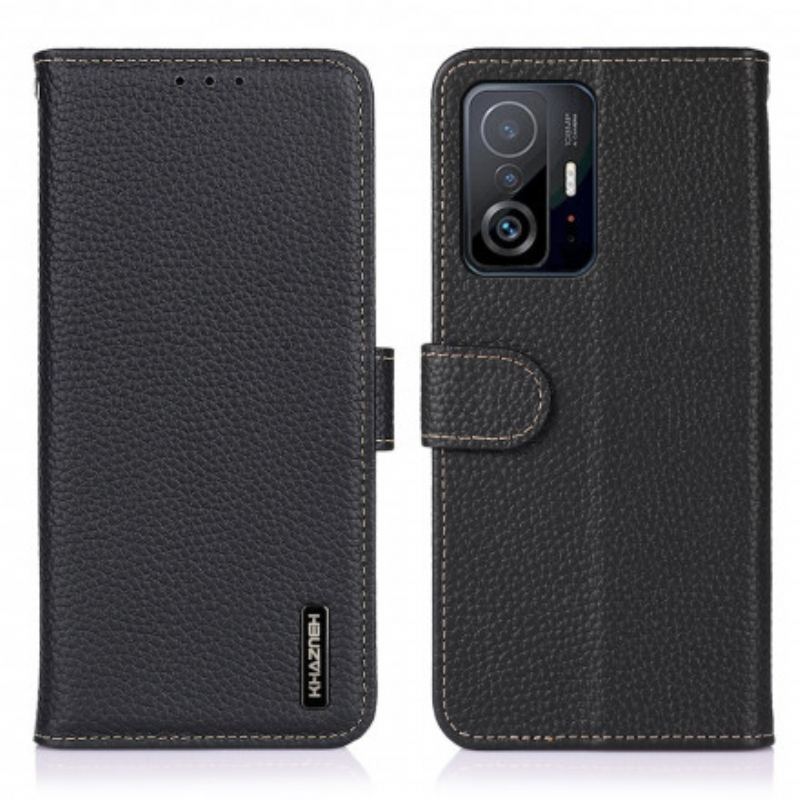 Housse Xiaomi 11T / 11T Pro Cuir Litchi KHAZNEH