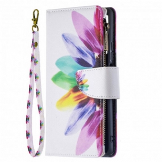 Housse Xiaomi 11T / 11T Pro Poche Zippée Fleur