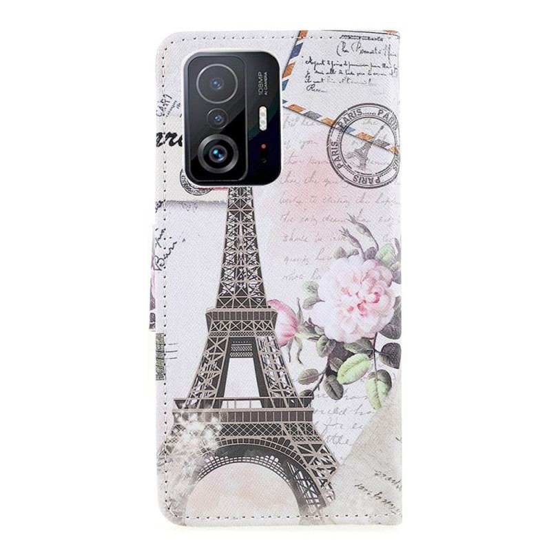 Housse Xiaomi 11T / 11T Pro Tour Eiffel Rétro