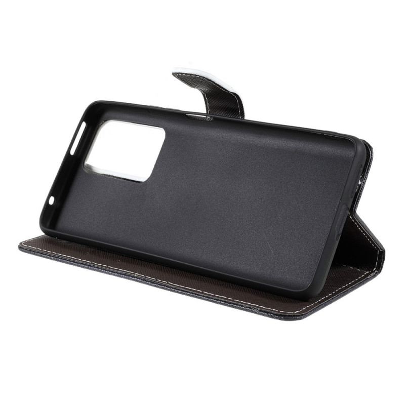 Housse Xiaomi 11T / 11T Pro Yeux de Chat Noir à Lanière