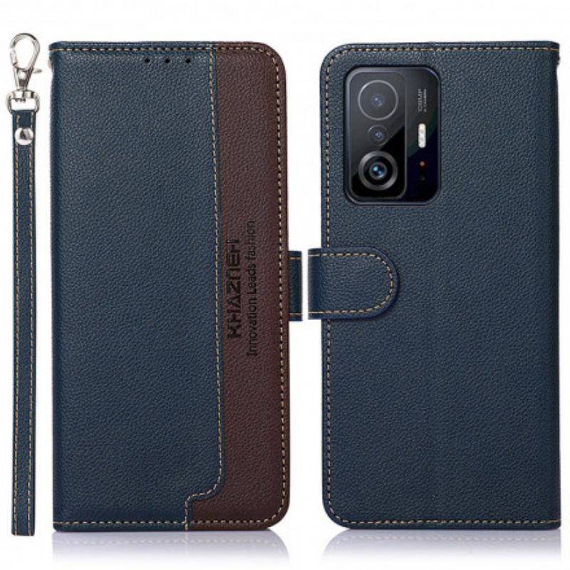 Housse Xiaomi 1T / 11T Pro Style Litchi RFID KHAZNEH