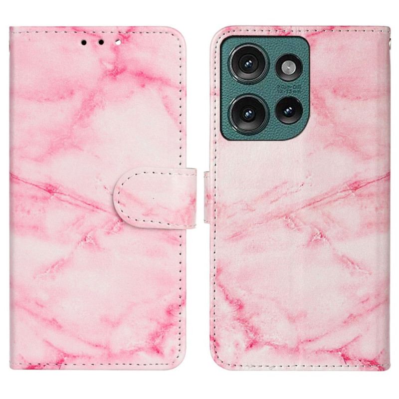 Housse Motorola Edge 50 Marbre Rose