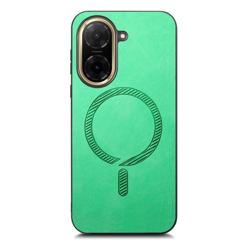 Coque Poco C71 Compatible MagSafe Effet Cuir