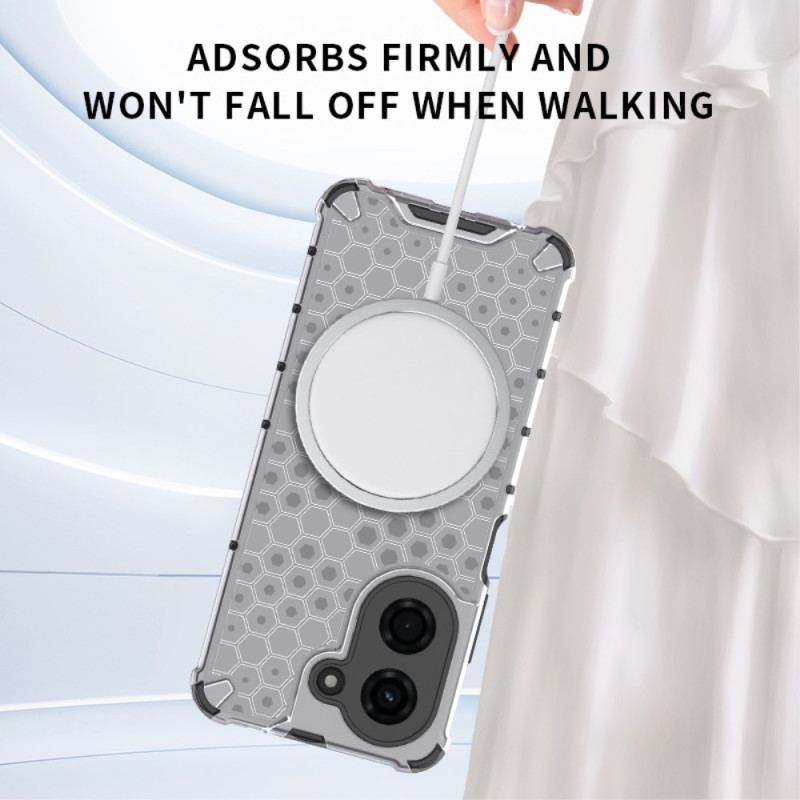 Coque Poco C71 Compatible MagSafe Nid d'Abeille