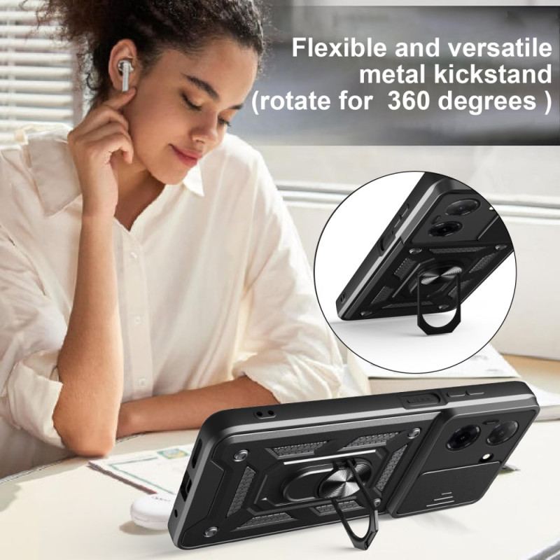 Coque Poco C71 Protection Coulissante pour Caméra et Anneau-Support