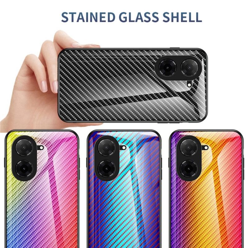 Coque Poco C71 Verre Trempé Fibre Carbone