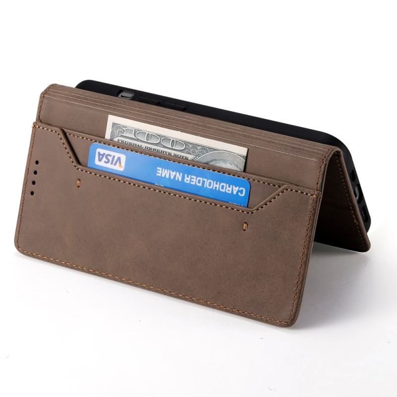 Flip Cover Poco C71 Simili Cuir Tanné