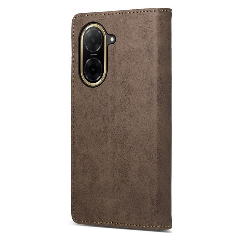 Flip Cover Poco C71 Simili Cuir Tanné