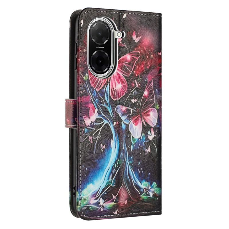 Housse Poco C71 Arbre et Papillons