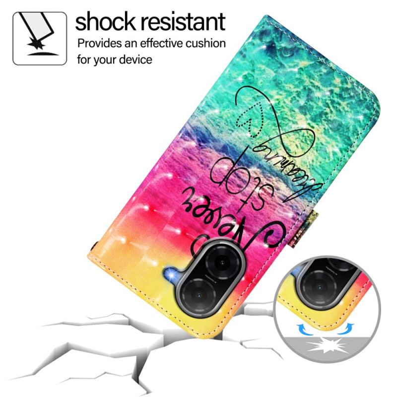 Housse Poco C71 Never Stop Dreaming