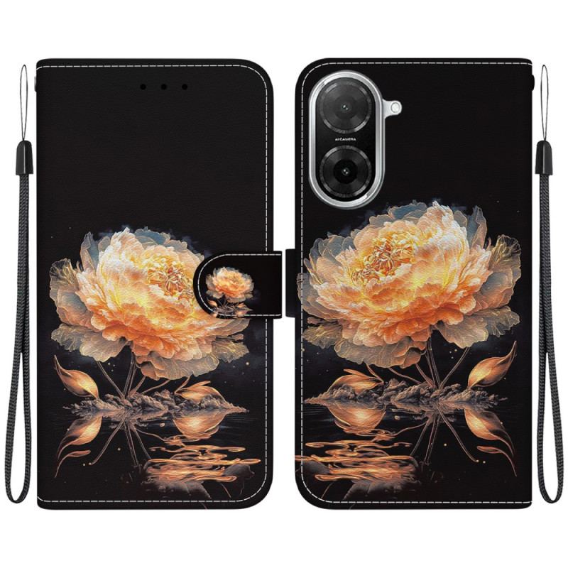 Housse Poco C71 Pivoine Dorée