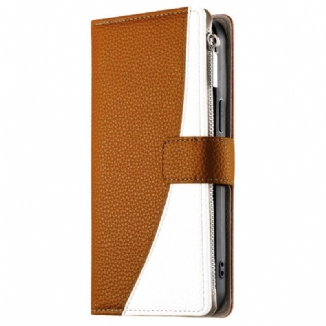 Housse Poco C71 Portefeuille Bicolore