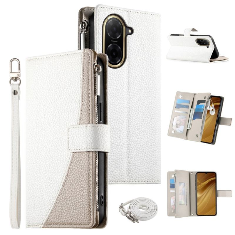 Housse Poco C71 Portefeuille Bicolore