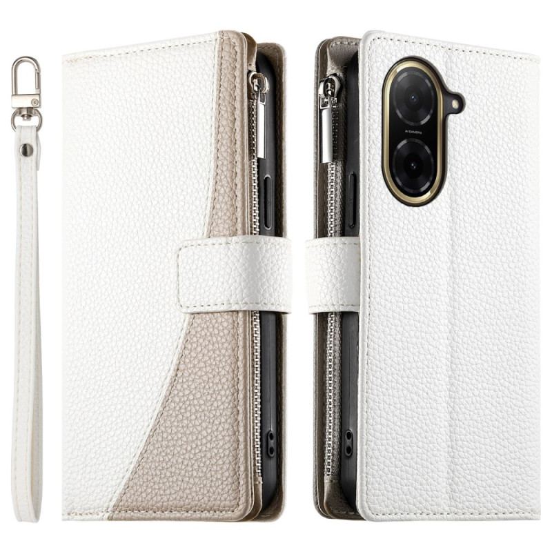 Housse Poco C71 Portefeuille Bicolore