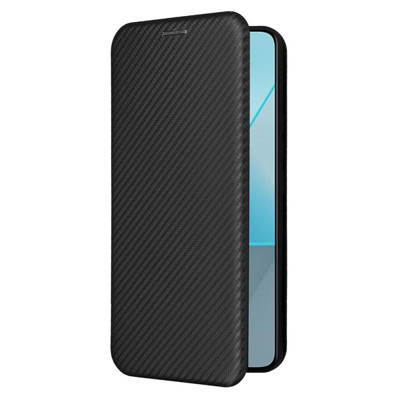 Flip Cover Xiaomi Redmi Note 13 Pro 5G / Poco X6 5G Fibre Carbone