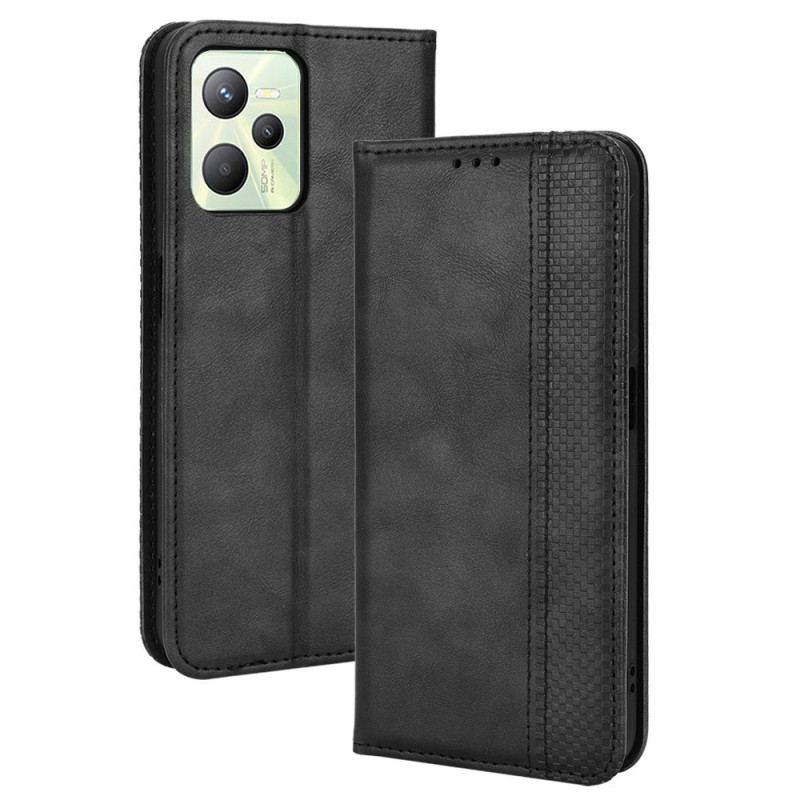 Flip Cover Realme C35 Vintage Silicone Flexible