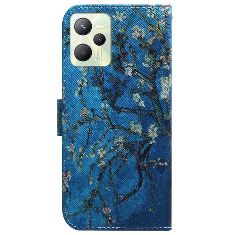 Housse Realme C35 Arbre en Fleurs Blanches