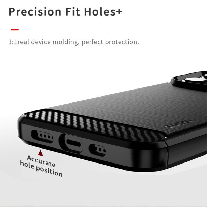 Coque iPhone 14 Pro Fibre Carbone Brossée MOFI