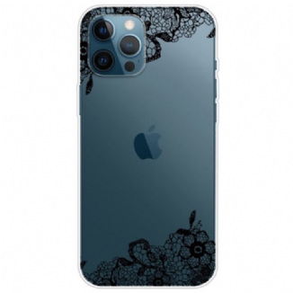 Coque iPhone 14 Pro Transparente Dentelle