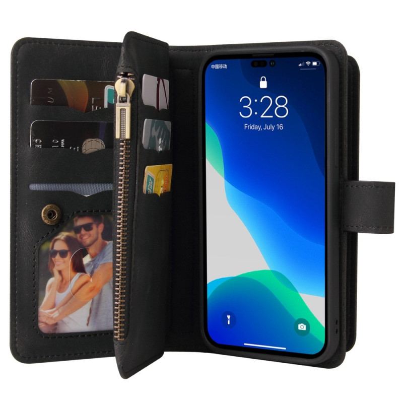 Housse iPhone 14 Pro Multi-fonctions Porte-Cartes Optimisés