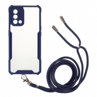 Coque Oppo A74 4G Hybride avec Cordon Coloré