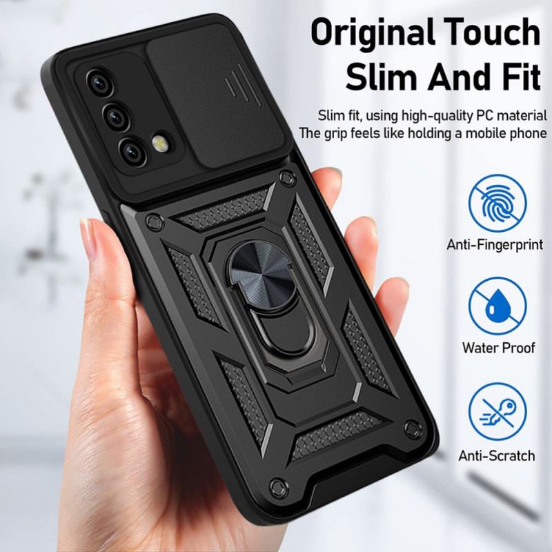 Coque Oppo A74 4G Support et Protège-Lentilles Design