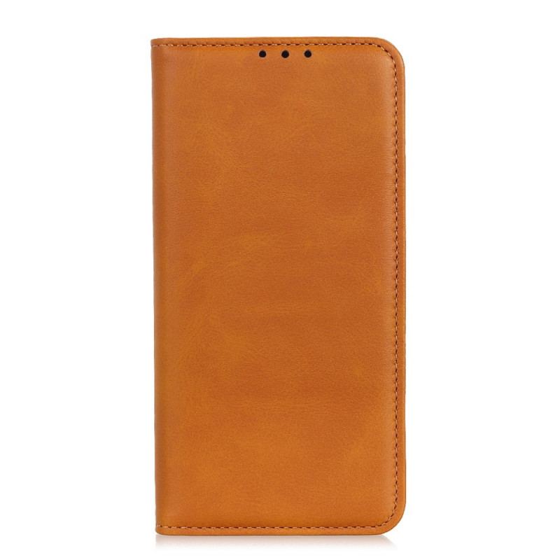 Flip Cover Oppo A74 4G Cuir Fendu Élégance