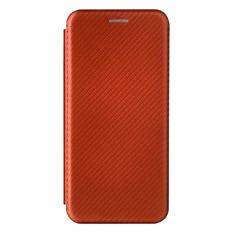 Flip Cover Oppo A74 4G Fibre Carbone