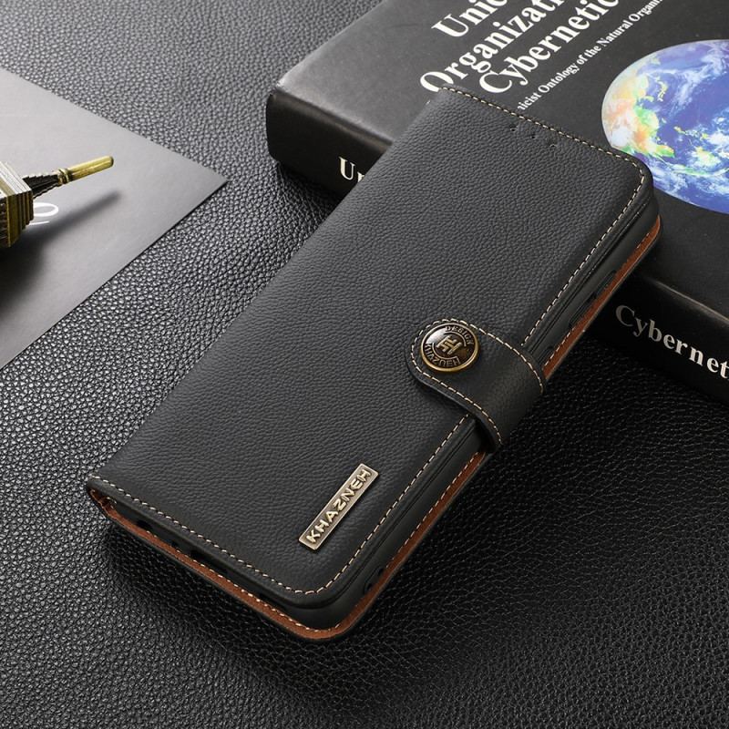 Housse Oppo A74 4G Cuir Véritable KHAZNEH RFID
