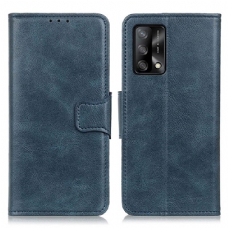 Housse Oppo A74 4G Effet Cuir Fermoir Réversible