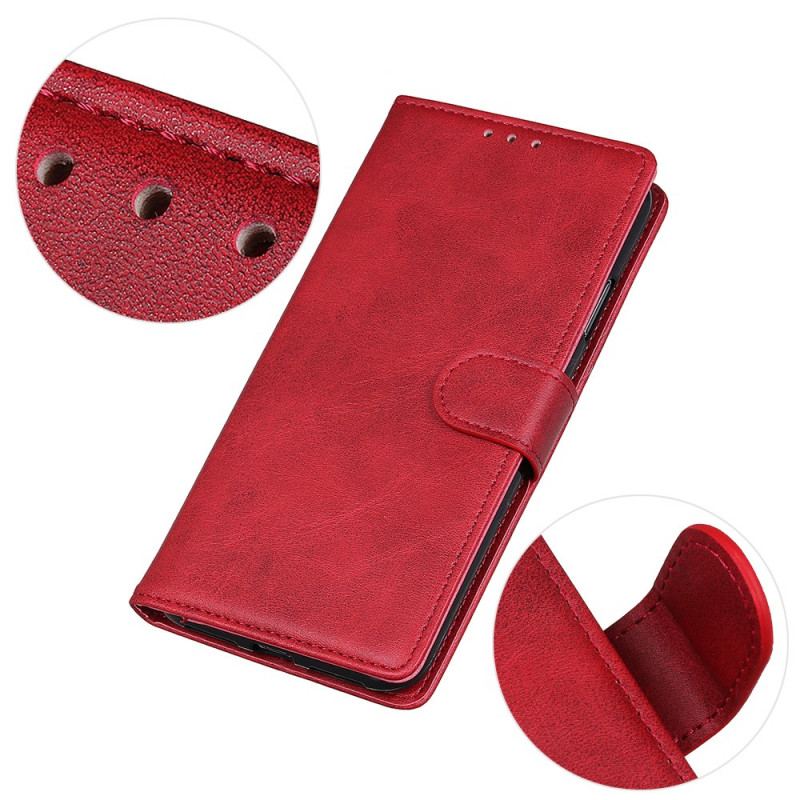 Housse Oppo A74 4G Matte Effet Cuir Rétro
