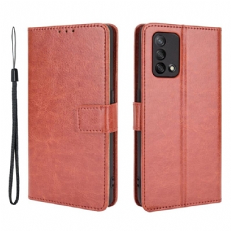 Housse Oppo A74 4G Simili Cuir Flashy