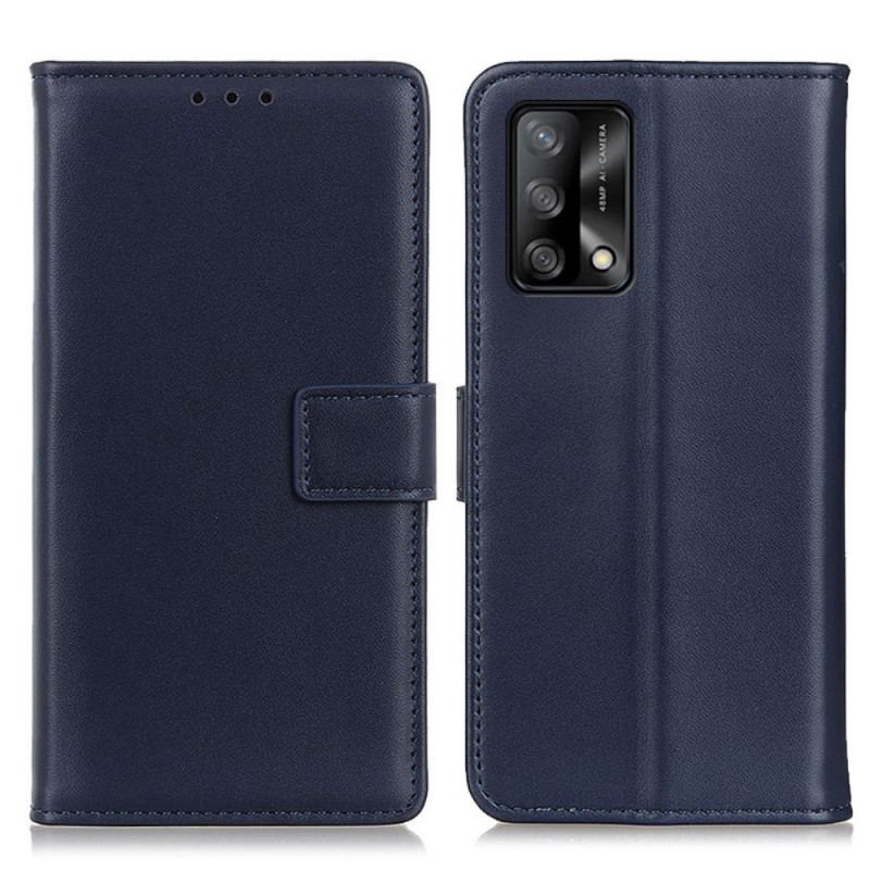Housse Oppo A74 4G Simili Cuir Simple