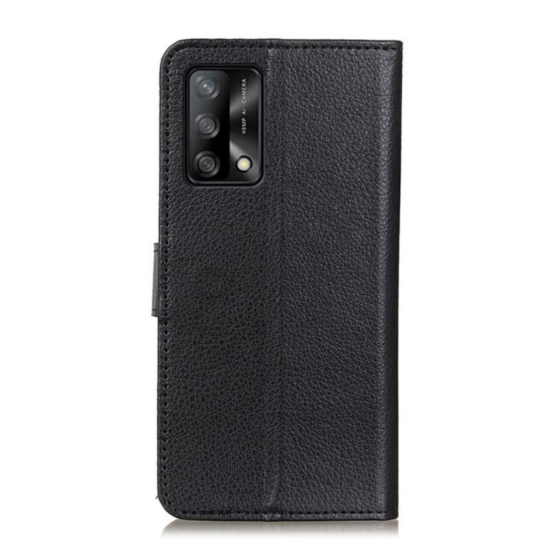Housse Oppo A74 4G Traditionnellement Litchi