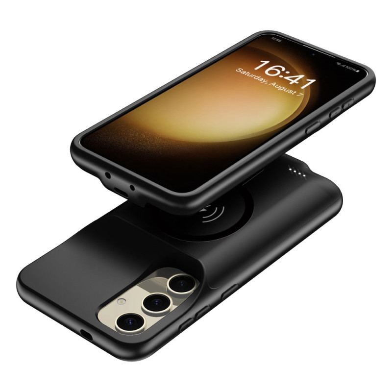 Coque Batterie 10000mAh pour Samsung Galaxy S25 Chargeur Externe avec Fixation Magnétique