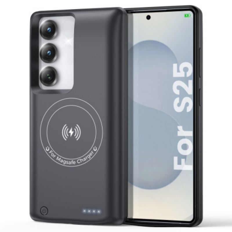 Coque Batterie Externe 10000mAh pour Samsung Galaxy S25 / S24 avec Fixation Magnétique