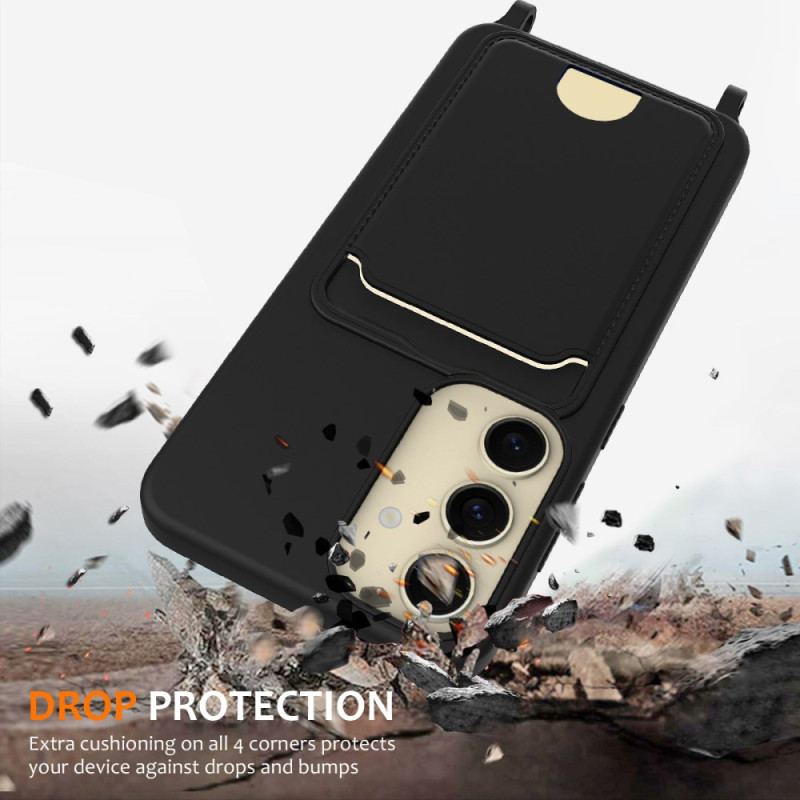 Coque à Cordon Samsung Galaxy S25 5G Silicone Liquide