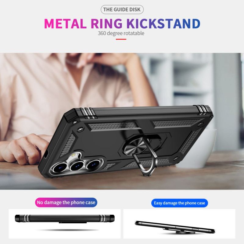 Coque Samsung Galaxy S25 5G Anneau-Support Rotatif
