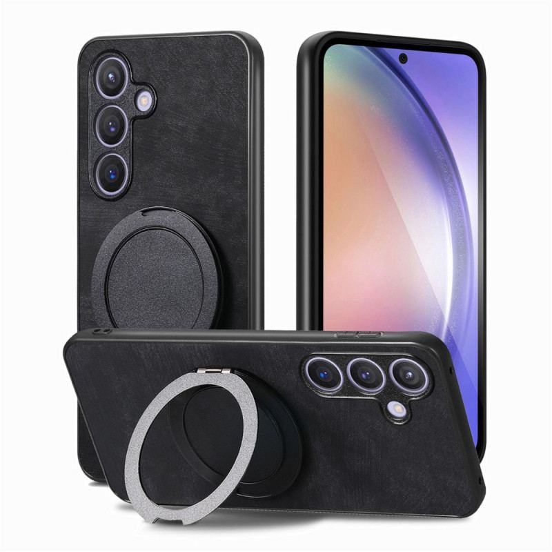 Coque Samsung Galaxy S25 5G Compatible avec MagSafe Effet Daim Vintage