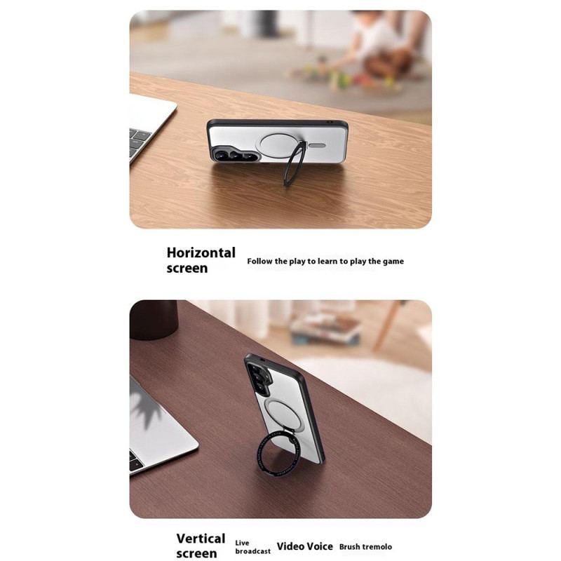 Coque Samsung Galaxy S25 5G Compatible MagSafe avec Béquille