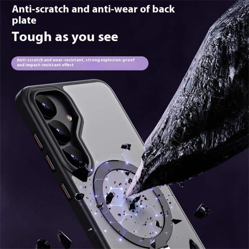 Coque Samsung Galaxy S25 5G Compatible MagSafe avec Béquille