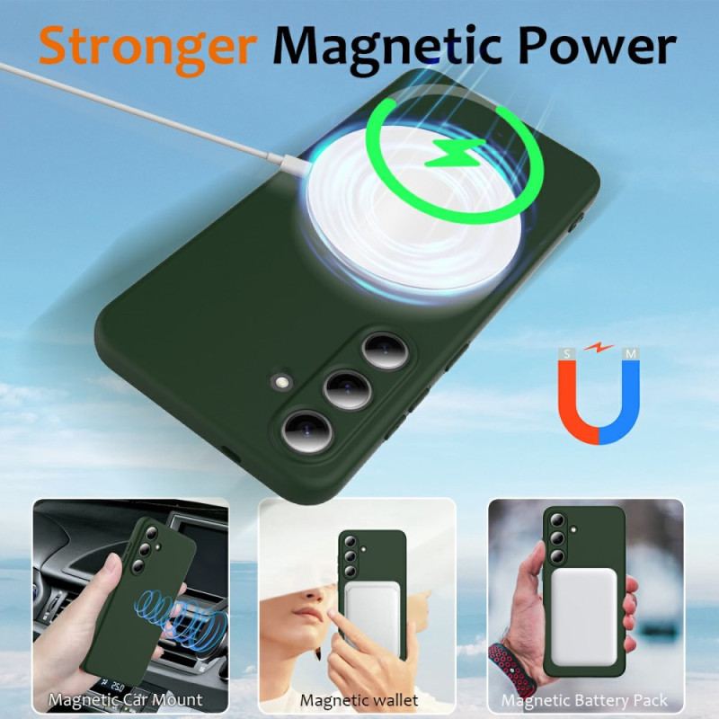 Coque Samsung Galaxy S25 5G Compatible MagSafe avec Lanière