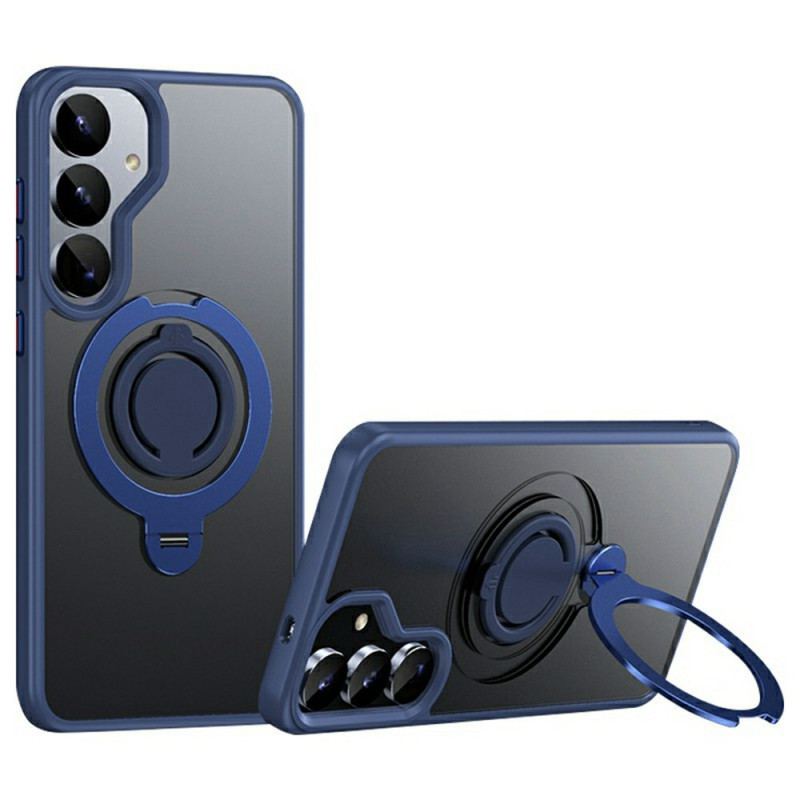 Coque Samsung Galaxy S25 5G Compatible MagSafe avec Support Rotatif à