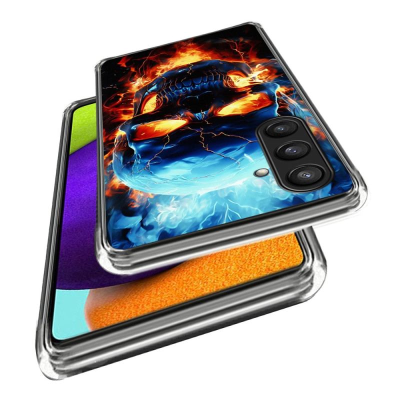 Coque Samsung Galaxy S25 5G Crâne Enflammé