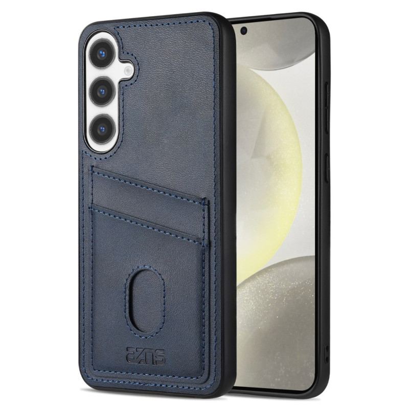 Coque Samsung Galaxy S25 5G Cuir Texturé Porte-Cartes