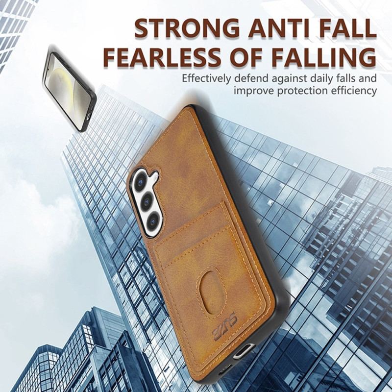 Coque Samsung Galaxy S25 5G Cuir Texturé Porte-Cartes